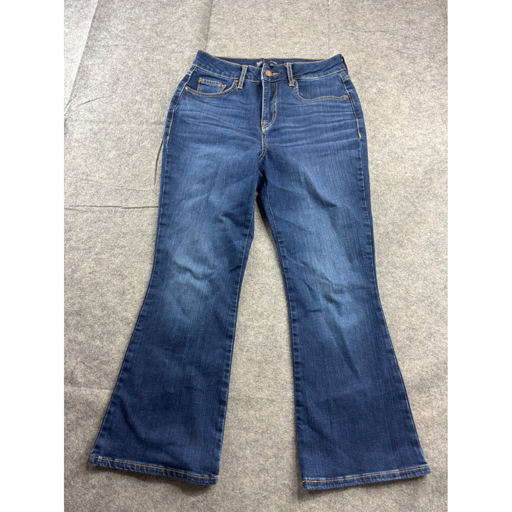 Boden Denim Flare Jeans Medium Wash High Rise Blue Womens Size US 6 UK 10